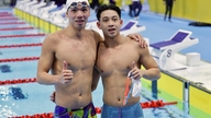 Huy Hoang dan Quang Thuan menang pingat emas, pasukan renang Vietnam hampir mencapai sasaran mereka di Sukan SEA ke-33.