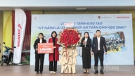 การฝึกอบรมเรื่อง "ทักษะการขับขี่รถจักรยานยนต์อย่างปลอดภัยสำหรับนักเรียน"