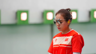 Ampujan Trinh Thu Vinhin luokka: Tuplakultamitalit ja SEA Games -ennätys.