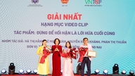Dong Nai gana el primer premio en el concurso de creación de productos audiovisuales sobre un entorno libre de humo.