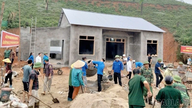 Lao Cai: Maanviljelijät ja yhdistysten jäsenet käyttivät yli 360 000 henkilötyöpäivää yli 6 800 väliaikaisen talon purkamiseen.