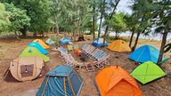 Lokasi berkemah ideal di dekat pusat Kota Ho Chi Minh.