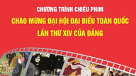 Tayangan filem percuma sempena Kongres Kebangsaan Parti Komunis Vietnam ke-14.