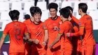 China Sub-23 0-0 Uzbequistão Sub-23 (primeiro tempo): A bola bate no travessão