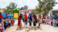 সুবিধাবঞ্চিত এলাকার শিক্ষার্থীদের জন্য একটি স্কুল ক্যান্টিনের নির্মাণ কাজ শুরু হয়েছে।