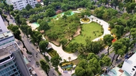 Park na prvotřídním pozemku stadionu Phan Dinh Phung byl oficiálně otevřen.