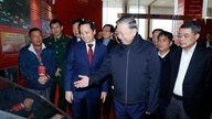 General Secretary To Lam meets and speaks with people of various ethnic groups in Cao Bang province.