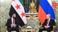 O presidente Putin recebe o presidente interino da Síria em Moscou.