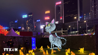 Unik lysfestival i Hong Kong