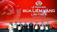 Vietnam News Agency vinder 2 A-priser ved den 10. Golden Hammer and Sickle Award i 2025.