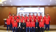A/AFC/VFF فٹ بال کوچنگ سرٹیفکیٹ کورس کی اختتامی تقریب۔