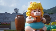 不機嫌そうな顔をした馬のマスコットが、沿岸都市クイニョンで話題を呼んでいる。