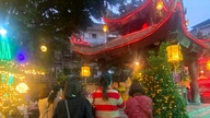 Am Nachmittag des zweiten Tages von Tet (Mondneujahr) in der Phuc Khanh Pagode.