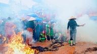 Thi thổi cơm đầu xuân ở làng Thị Cấm: Tái hiện tích xưa thời Hùng Vương