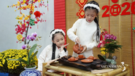 Forårets charme i vietnamesisk traditionel klædedragt