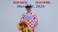 Komina Marina gewinnt das Gepunktete Trikot nach der 3. Etappe der Biwase-Rundfahrt durch Vietnam 2026.