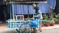 田舎の移動式屋台