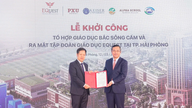 Viceminister Nguyen Van Phuc deltager i den første spadestikceremoni for North Song Cam Education Complex.