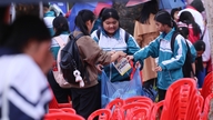 Hermosas imágenes de las instalaciones de la escuela secundaria Dong Ha después del programa de orientación para la temporada de exámenes.