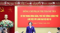Vicepremierminister Pham Thi Thanh Tra: Færdiggør hurtigst muligt regeringens organisationsstrukturplan inden den 30. marts.