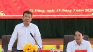 Timbalan Setiausaha Jawatankuasa Parti Wilayah Lam Dong Bui Thang bekerja di komun Ta Dung.