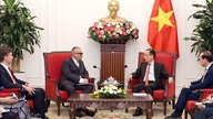 El ministro de Asuntos Exteriores, Le Hoai Trung, mantuvo conversaciones con el comisario europeo de Asociación Internacional.