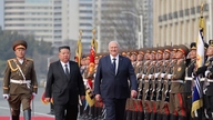 Le dirigeant nord-coréen reçoit le président biélorusse à Pyongyang.