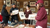En udstilling, der viser repræsentative værker fra fire genrer inden for vietnamesisk folkemaleri.