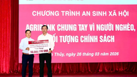 Agribank Chi nhánh Bình Thủy Cần Thơ trao 50 phần quà an sinh cho gia đình chính sách