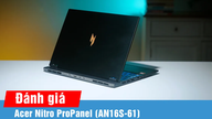 Acer Nitro ProPanel 경험: 슬림한 디자인, 게임 및 AI를 위한 안정적인 성능.