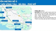 Ho Chi Minh City forbereder sig på at bygge metrolinje 3, der forbinder Vung Tau og Phu My.