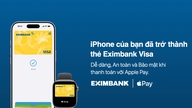 Eximbank Visa adaugă opțiuni de plată fără numerar cu Apple Pay.