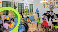 Donerede næsten 100 bøger til Dung Nghia Primary and Secondary School.