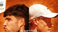 Carlos Alcaraz konkurrerer med Sinner om Monte Carlo-mesterskabet.