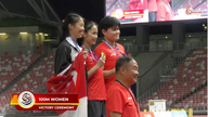 Phùng Thị Huệ ohitti SEA Games 33 -mestarin ja voitti kultamitalin 100 metrin juoksussa vuoden 2026 Singaporen yleisurheilun mestaruuskilpailuissa.