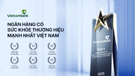 Vietcombank 4 năm liên tiếp dẫn đầu bảng xếp hạng sức khỏe thương hiệu ngân hàng Việt Nam