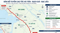 Ha Tien - Rach Gia - Bac Lieu -moottoritien rakentamiseen on ehdotettu 121 770 miljardin Vietnamin dongin investointia nelikaistaisella Ha Tien - Rach Gia - Bac Lieu -moottoritiellä.