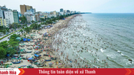 Strandene Sam Son og Hai Tien oplevede en stigning i turister i ferien fra 30. april til 1. maj.