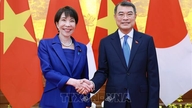Perdana Menteri Le Minh Hung mengadakan pembicaraan dengan Perdana Menteri Jepang Takaichi Sanae.