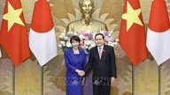 Japanin kansalliskokouksen puhemies Tran Thanh Man tapasi maan pääministerin Takaichi Sanaen.