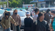 Folk vender tilbage til Ho Chi Minh City efter ferien, trafikken flyder glat.