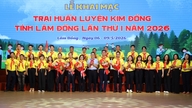 90 trại sinh tham gia Trại huấn luyện Kim Đồng tỉnh Lâm Đồng lần thứ I, năm 2026