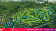 Overzicht van de locatie in Ha Tinh waar het golfbaanproject van bijna 1 biljoen VND wordt gerealiseerd.