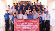 Reuniune a oficialilor Uniunii Tineretului din diferite perioade la Situl Istoric Binh Thanh.
