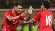 Vietnamin maajoukkue vuoden 2027 Aasian cupissa esiintyy ottelussa.