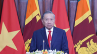 [Foto] Generální tajemník a prezident To Lam a prezident Anura Kumara Dissanayake se setkali s tiskem.