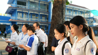 Fordeling af resultater for anden runde af egnethedsprøven ved Vietnam National University Ho Chi Minh City.
