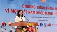 Minister Dao Hong Lan deltog i det gratis lægetjekprogram "For et sundere Vietnam 2026" i Hai Phong.