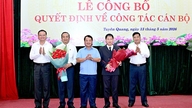 Anuncio de la decisión sobre el traslado y nombramiento del Presidente del Tribunal Popular de la provincia de Tuyen Quang.
