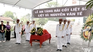 Organisation de la cérémonie pour recevoir, commémorer et inhumer la dépouille du martyr Nguyen Van Te